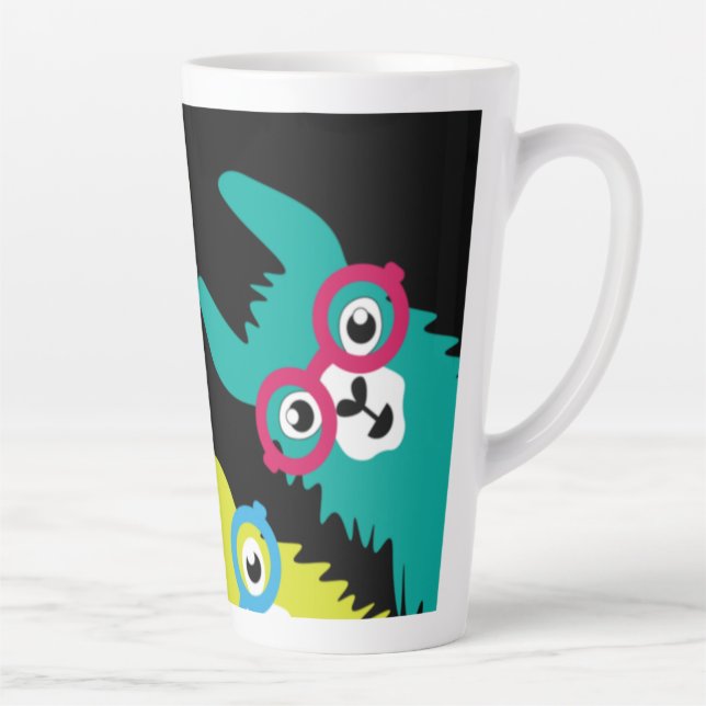 Drama Llama Colorful Camelid Milchtasse (Rechts)