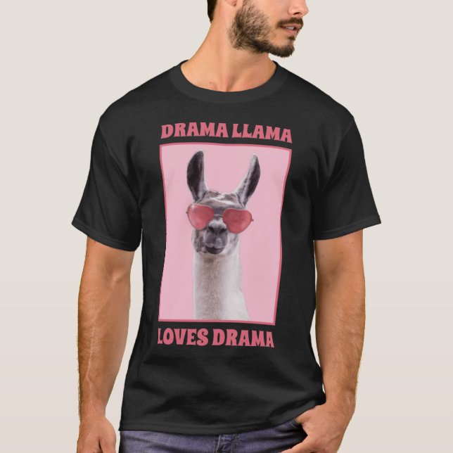 Drama Llama Fantastic Animals Classic T-Shirt (Vorderseite)