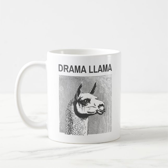 Drama Llama Lustiger Klassiker Tasse (Links)