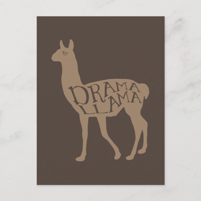 Drama Llama Postkarte (Vorderseite)
