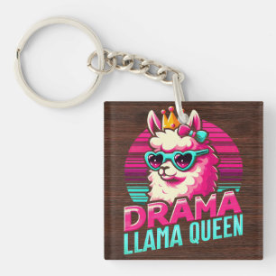 Drama Llama Queen for Llama Lovers for Women Girls Schlüsselanhänger