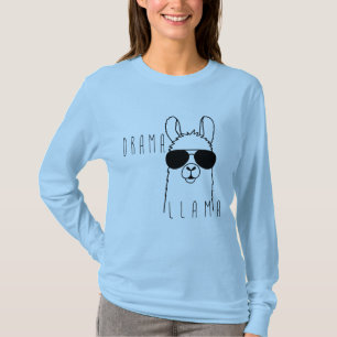 Drama Llama T-Shirt   Funny Animal Tee