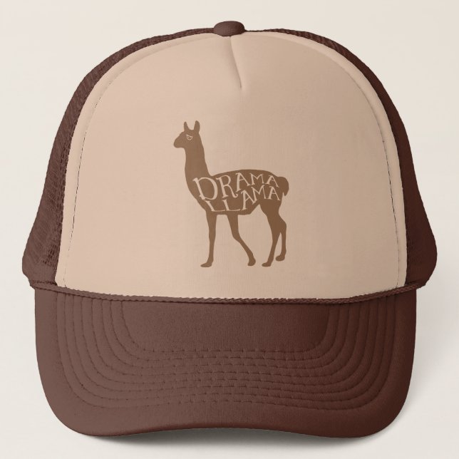 Drama Llama Truckerkappe (Vorderseite)