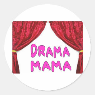 DRAMA MAMA RUNDER AUFKLEBER
