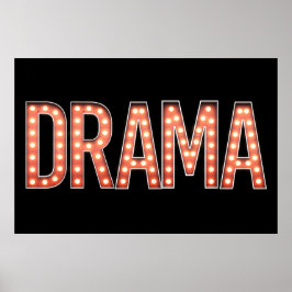 DRAMA Marquee Lights Poster