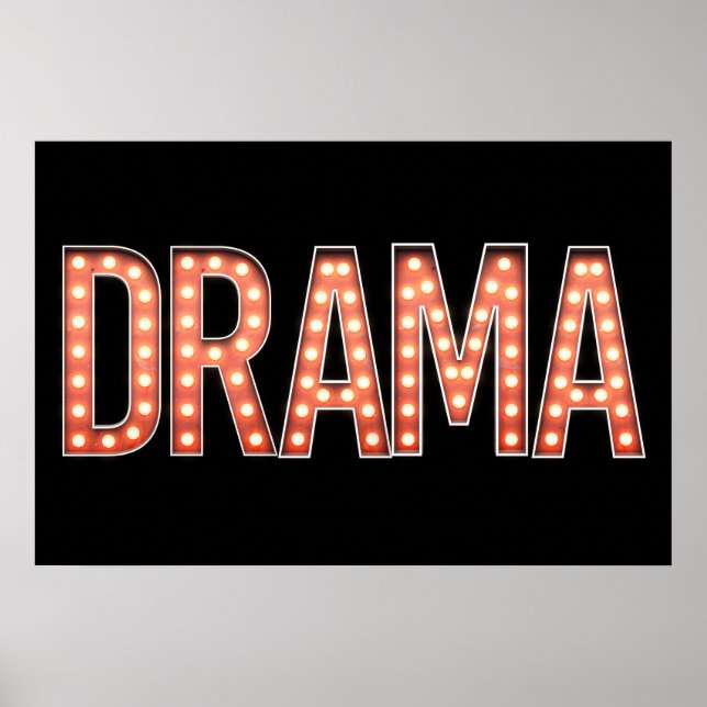 DRAMA Marquee Lights Poster (Vorne)