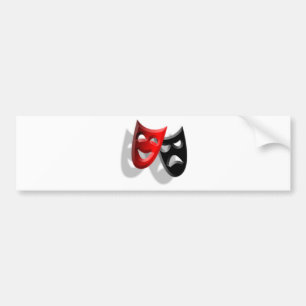 Drama-Masken Autoaufkleber