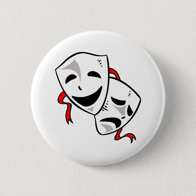 DRAMA MASKS BUTTON (Vorderseite)