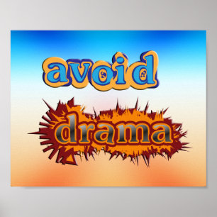 Drama Poster vermeiden
