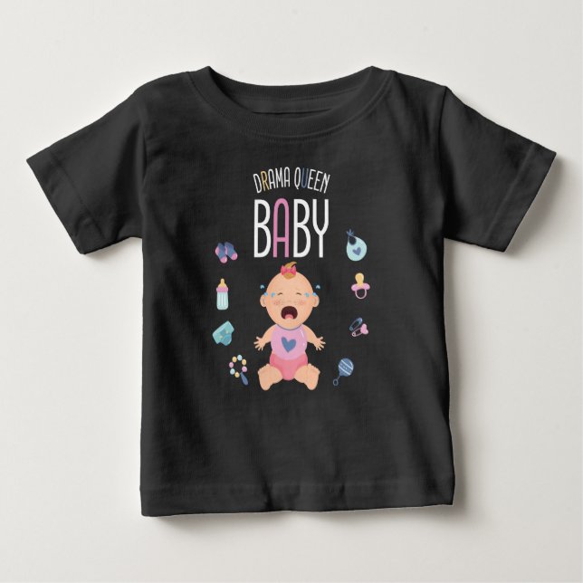 Drama-Queen-Baby-T - Shirt (Vorderseite)