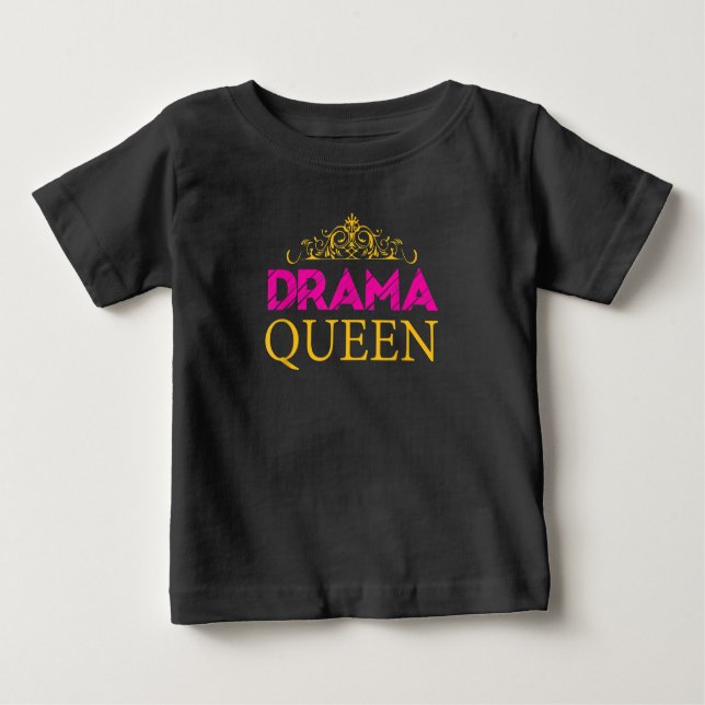 Drama Queen Crown Schauspiel Schauspielerin Broadw Baby T-shirt (Vorderseite)
