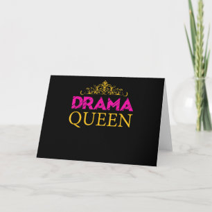 Drama Queen Crown Schauspiel Schauspielerin Broadw Karte