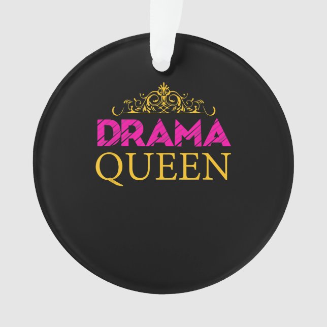 Drama Queen Crown Schauspiel Schauspielerin Broadw Ornament (Vorderseite)