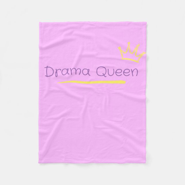 Drama Queen Fleecedecke (Vorderseite)