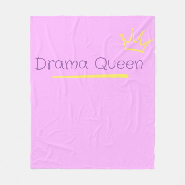 Drama Queen Fleecedecke (Vorderseite)