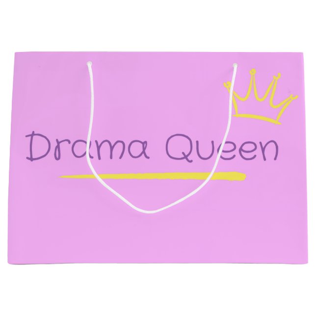 Drama Queen Große Geschenktüte (Vorderseite)