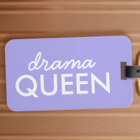 Drama Queen | Moderne Lila Giro Quote Art