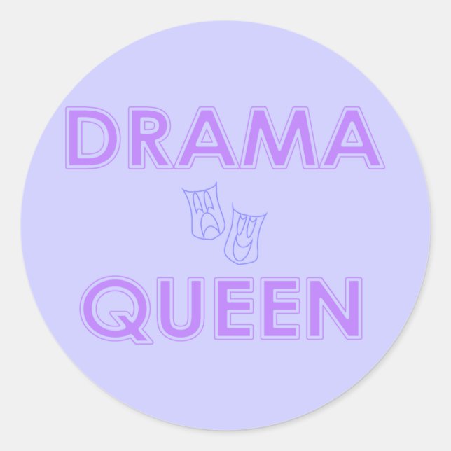 Drama Queen Stickers (Vorderseite)