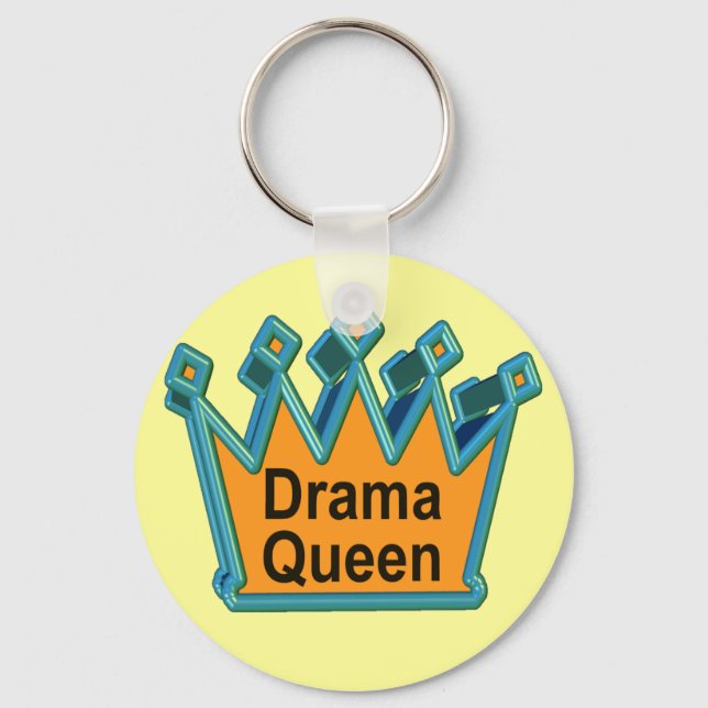 Drama Queen T - Shirt und Geschenke für sie Schlüsselanhänger (Vorderseite)