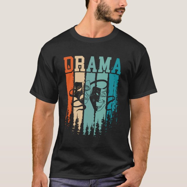 Drama Retro Vintag T-Shirt (Vorderseite)