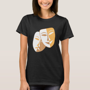 Drama Theater Masken Comedy und Tragedy T-Shirt