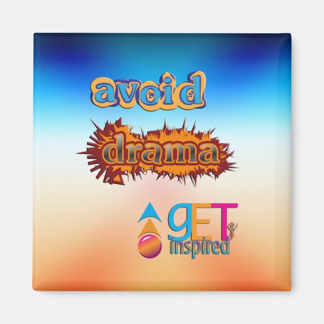 Drama vermeiden magnet (Vorne)