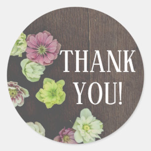 DRAMATIC Garden Hellebore Gustensticker Runder Aufkleber