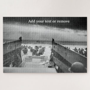 Dramatic photograph, of D-Day Normandy Landings, Puzzle