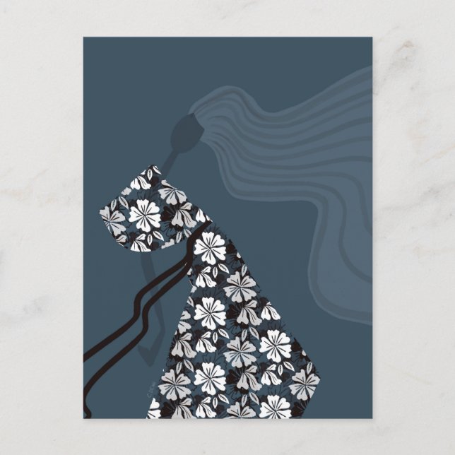 Dramatic Silhouette Elegant Glam Fashion Art Postkarte (Vorderseite)