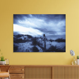Dramatic Sunset, Beach, Sun Dunes / New Zealand Leinwanddruck