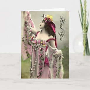 Dramatisch in Blume Vielen Dank Dankeskarte