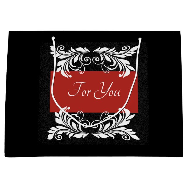 Dramatisch Personalisiert Große Geschenktüte (Vorderseite)