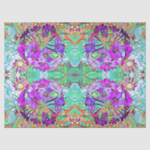 Dramatisch Psychedelische Magenta und violette Blu Seidenpapier