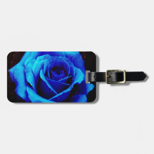 Dramatische Blaue Rose Gepäckanhänger