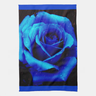 Dramatische Blaue Rose Küchentuch