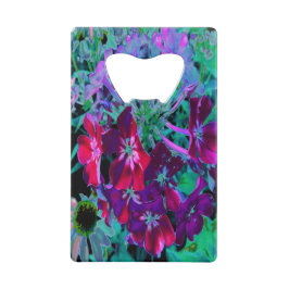 Dramatische Blume Rot, Lila und Rosa Garten Geldbeutel Flaschenöffner