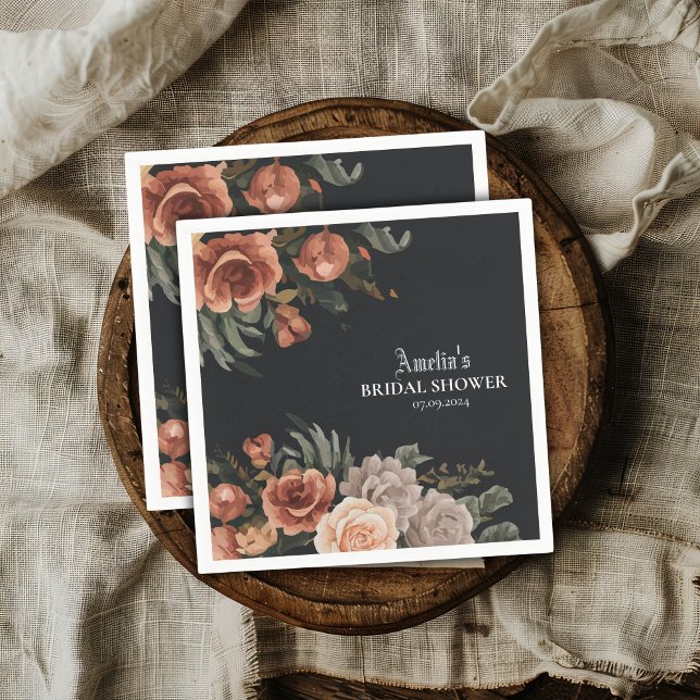Dramatische dunkle stimmungsvolle vintage-Herbst-B Serviette (Von Creator hochgeladen)