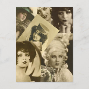 Dramatische Frauen aus der Vergangenheit Postkarte