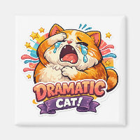 Dramatische Katze lustig weinend Cartoon-Kunstreak