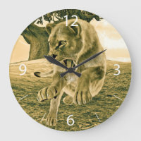 Dramatische Löwinnen-Safari-Wildnis-Kunst