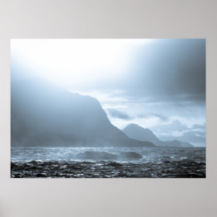 Dramatische Meereslandschaft Poster