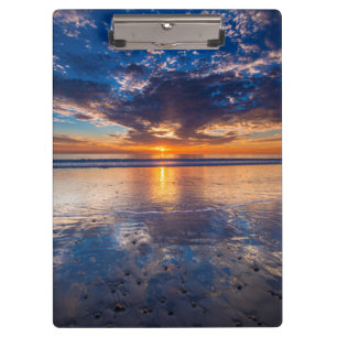 Dramatische Meereslandschaft, Sonnenuntergang, CA Klemmbrett