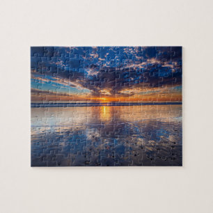 Dramatische Meereslandschaft, Sonnenuntergang, CA Puzzle