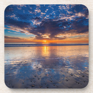 Dramatische Meereslandschaft, Sonnenuntergang, CA Untersetzer