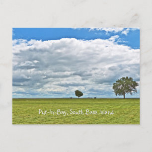 DRAMATISCHE POSTKARTE/PUT-IN-BAY,SÜDBASS-INSEL POSTKARTE