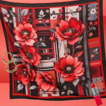 Dramatische rote Mohnblumen