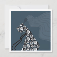 Dramatische Silhouette Elegante Glamour-Modekunstk