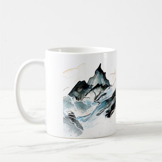 Dramatische Tasse der Bergmalerei (Links)