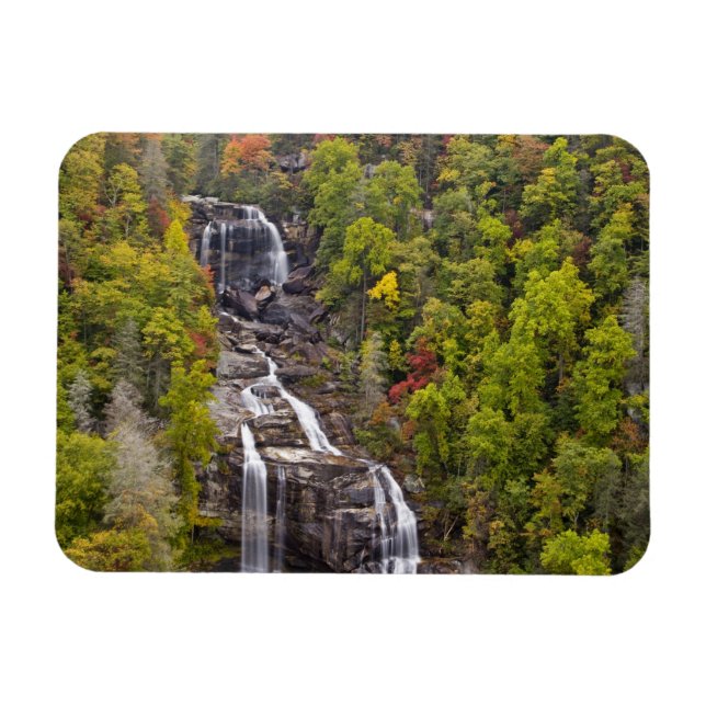 Dramatische Wasserfälle im Herbst Magnet (Horizontal)