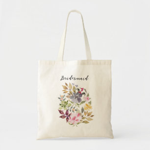 Dramatische Wasserfarbe Florals Hochzeitsfeier Bra Tragetasche